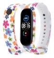 Malla Mi Band 3 Blanco floreado